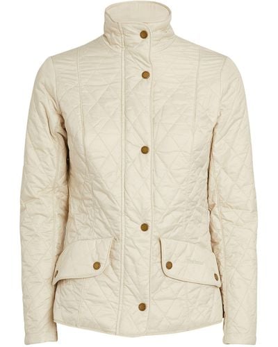 Barbour Flyweight Cavalry Quilted Jacket - Natural