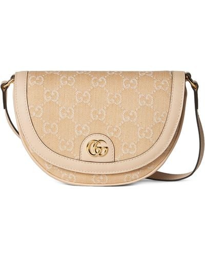 Gucci Mini Ophidia Gg Shoulder Bag - Natural