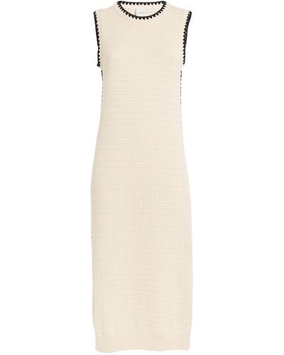 Varley Cotton Knitted Dwight Dress - White