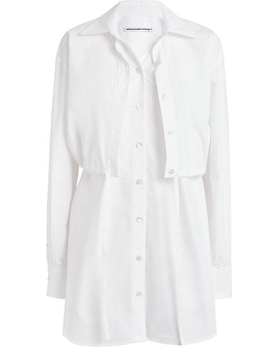 Alexander Wang Layered Shirt Dress - White