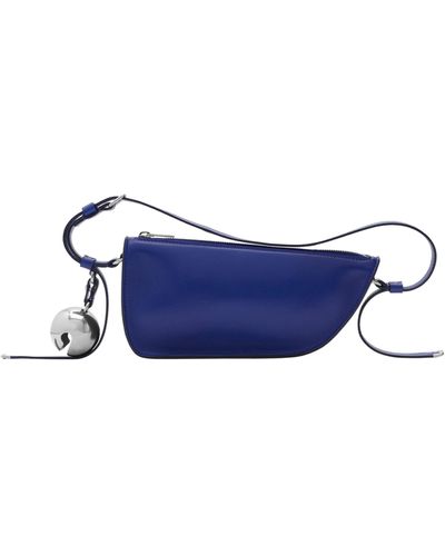 Burberry Mini Shield Sling Shoulder Bag - Blue