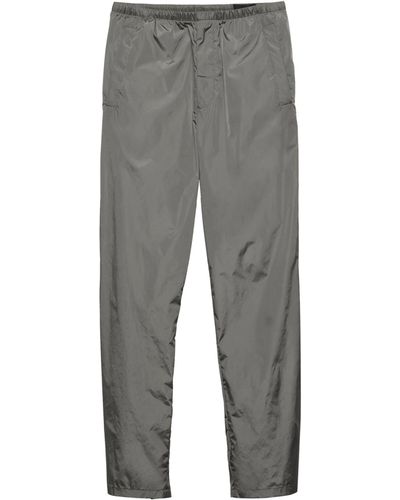 Prada Nylon Wide-leg Trousers - Grey