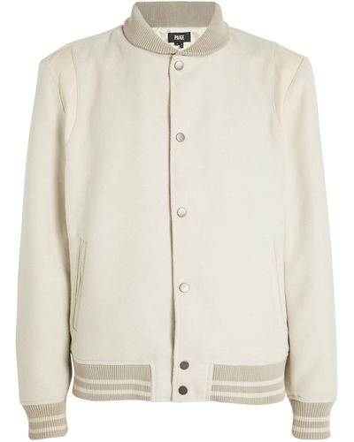 PAIGE Tomlinson Varsity Jacket - White