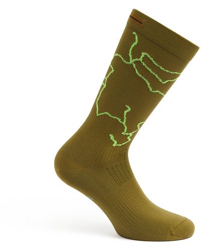 Zegna X Norda Patterned Socks - Green