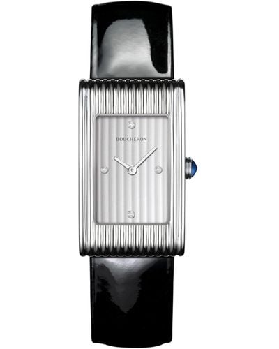 Boucheron Stainless Steel Reflet Classic Watch 21mm - Black