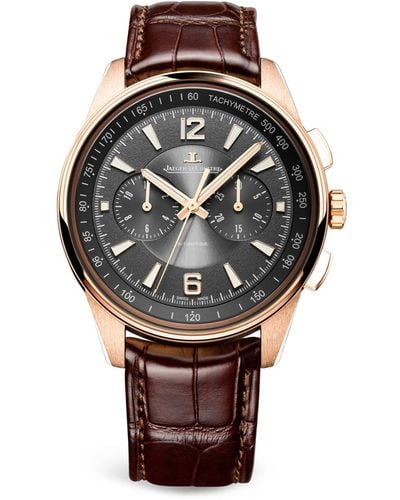 Jaeger-lecoultre Pink Gold Polaris Chronograph Watch 42mm - Grey