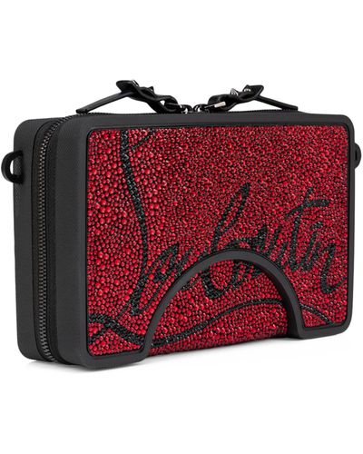 Christian Louboutin Adolon Strass Cross-body Bag - Red