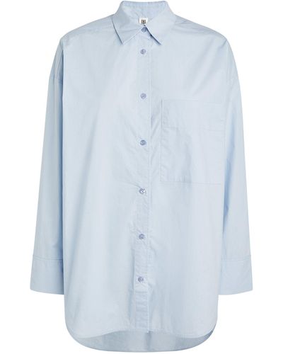 By Malene Birger Organic Cotton Oversized Derris Shirt - Blue