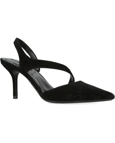 Carvela Kurt Geiger Leather Symmetry Court Shoes - Black