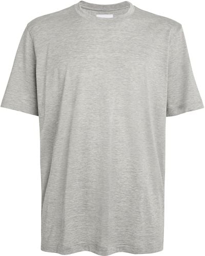 Marco Pescarolo Silk-blend T-shirt - Gray