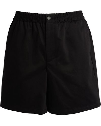 Ami Paris Elasticated-waist Shorts - Black