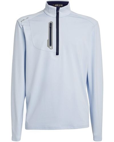 RLX Ralph Lauren Quarter-zip Long-sleeve Top - Blue