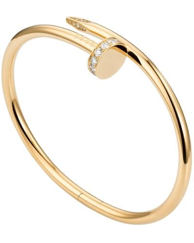 Cartier Yellow Gold And Diamond Juste Un Clou Bracelet - Metallic