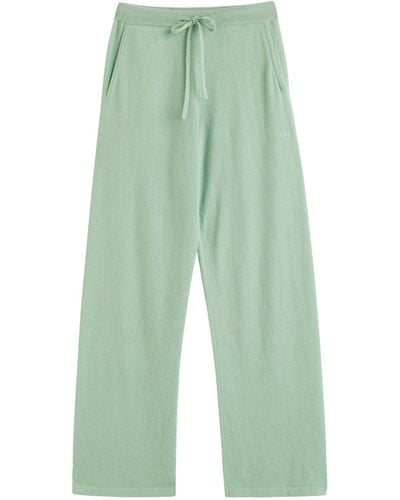 Chinti & Parker Cashmere Wide-leg Pants - Green