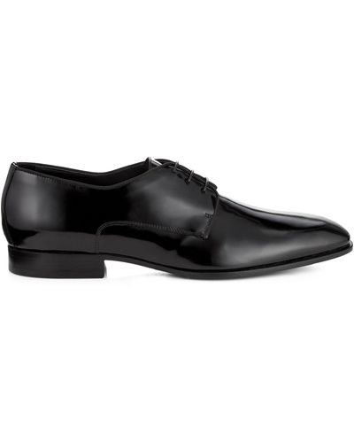 Jimmy Choo Stefan Derby Leather Shoes - Black