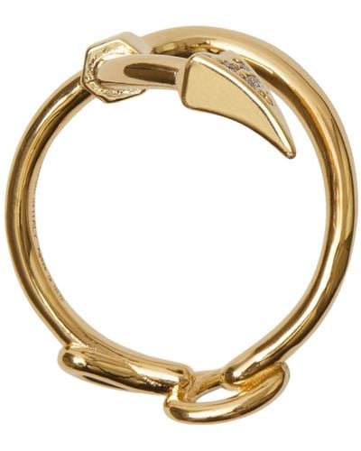 Burberry Gold-plated Hook Ring - Metallic