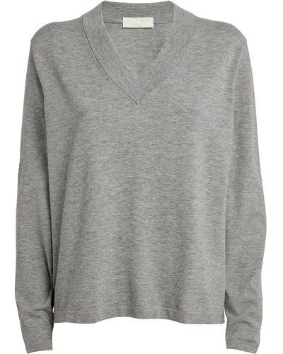 FALKE V-neck Sweatshirt - Grey