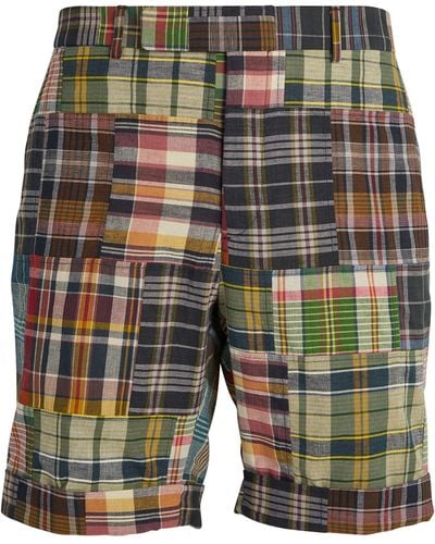 Polo Ralph Lauren Tartan Pleated Shorts - Green