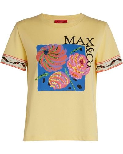MAX&Co. Embellished Calibri T-shirt - Orange