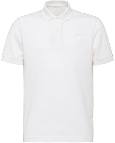 Prada Logo Polo Shirt - White
