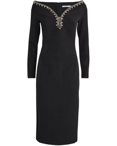 Safiyaa Crystal-embellished Smyth Dress - Black