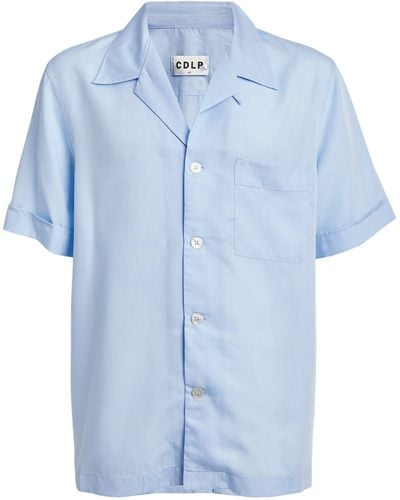 CDLP Short-sleeve Pajama Shirt - Blue