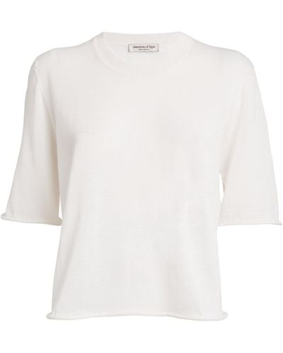 Johnstons of Elgin Merino Wool T-shirt - White