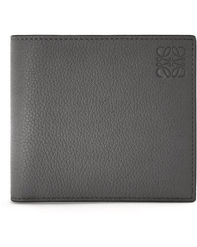 Loewe Leather Bifold Wallet - Grey
