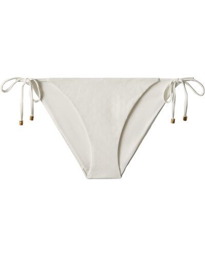 Jimmy Choo Monogram Aubrie Bikini Briefs - White