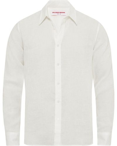 Orlebar Brown Linen Justin Shirt - White