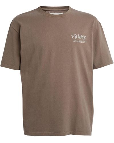 FRAME Los Angeles Logo T-shirt - Brown