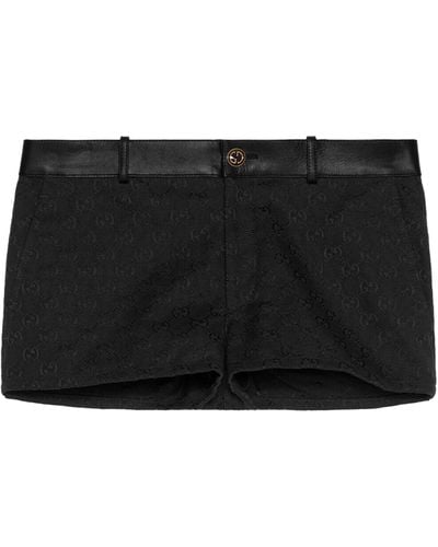 Gucci Gg Supreme Shorts - Black