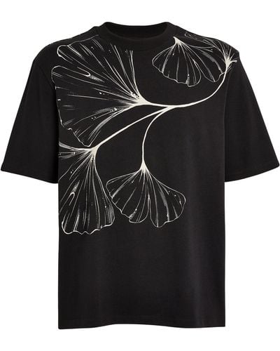 Emporio Armani Cotton Printed T-shirt - Black