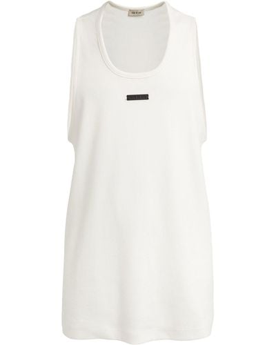 Fear Of God Stretch-cotton Ribbed Tank Top - White