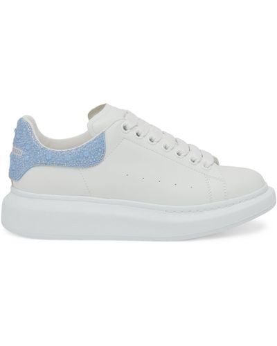 Alexander McQueen Crystal-embellished Oversized Sneakers - White