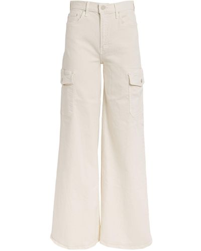 Mother The Undercover Sneak High-rise Cargo Jeans - White