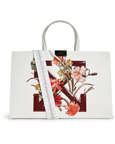 Off-White c/o Virgil Abloh Floral Logo Tote Bag - Multicolour