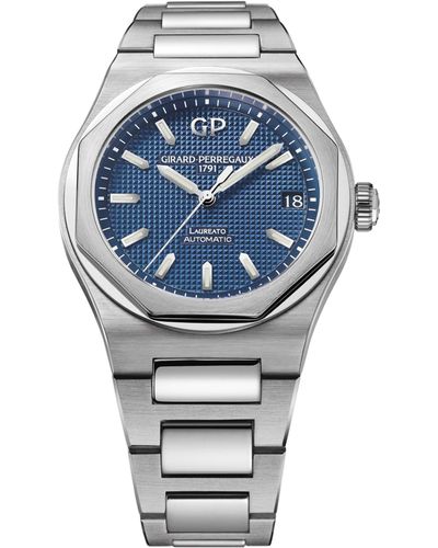 Girard-Perregaux Stainless Steel Laureato Watch 42mm - Blue