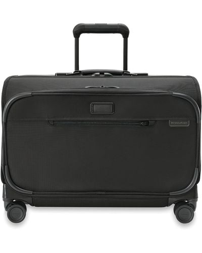 Briggs & Riley Wide Carry-on Baseline Garment Spinner Suitcase (40.5cm) - Black