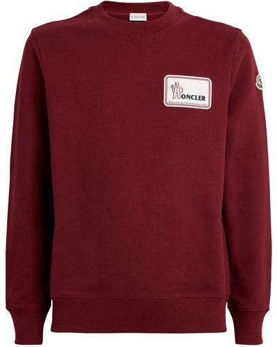 Moncler Logo-patch Sweatshirt - Red
