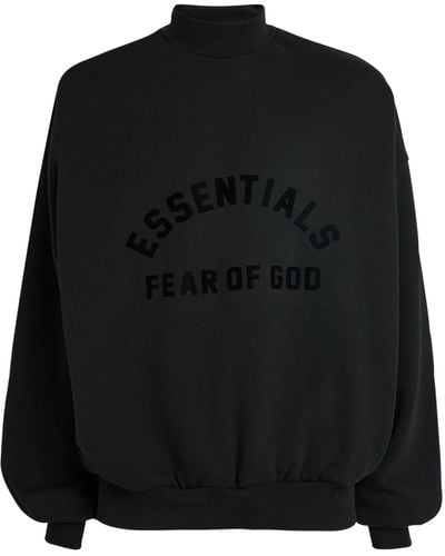 Fear Of God Logo Long-sleeved T-shirt - Black