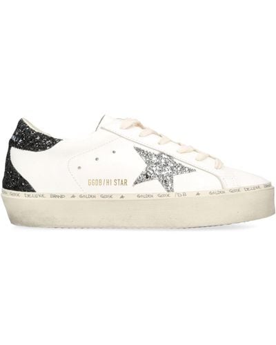 Golden Goose Suede Hi Star Trainers - White