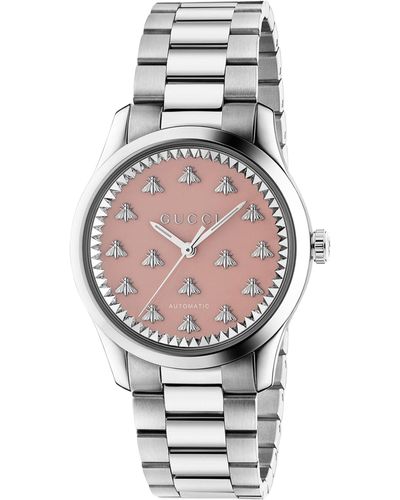 Gucci Stainless Steel G-timeless Multibee Watch 38mm - Gray