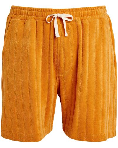 Oliver Spencer Terry Towelling Weston Shorts - Orange