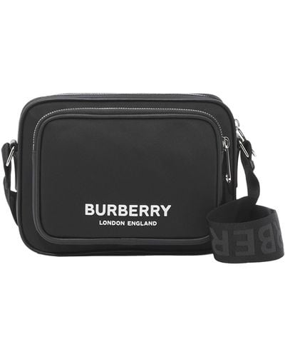 Burberry Paddy Brand-print Shell Cross-body Bag - Black
