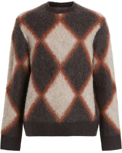 AllSaints Alpaca-blend Viper Sweater - Brown