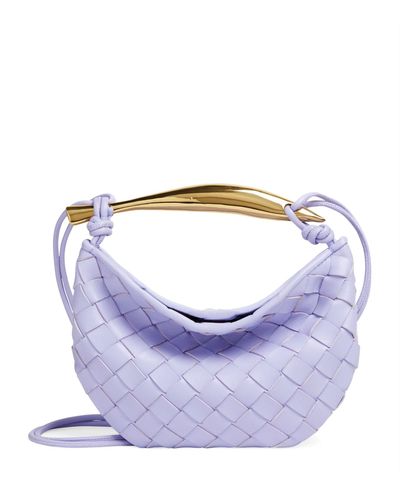 Bottega Veneta Mini Leather Sardine Cross-body Bag - Blue