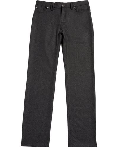 Brioni Wool Chamonix Straight Jeans - Grey