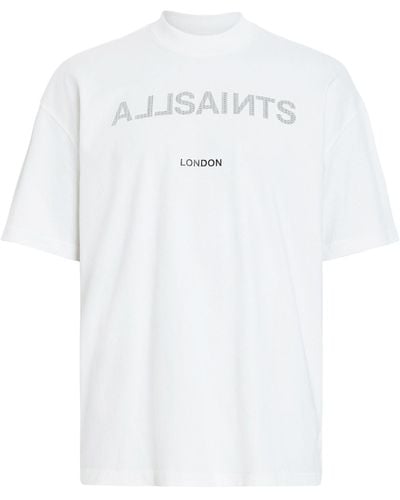 AllSaints Organic Cotton Cutout T-shirt - White