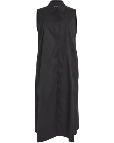 Marina Rinaldi Cotton Collared Dress - Black